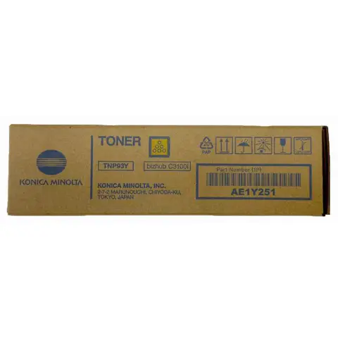 Minolta TNP93Y - Toner żółty do Konica Minolta Bizhub C3100i
